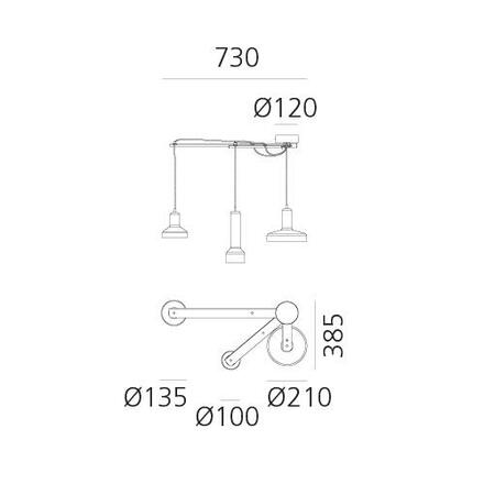 Artemide Stablight - zelený jantar DAL0027L12