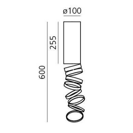 Artemide Decomposé Light stropní - zlatá DOI4600B02