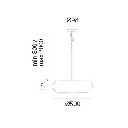 Artemide Itka 50 závěsné DX0060B10