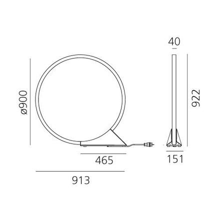 Artemide O stojací lampa - interiérové - Bluetooth T073030APP