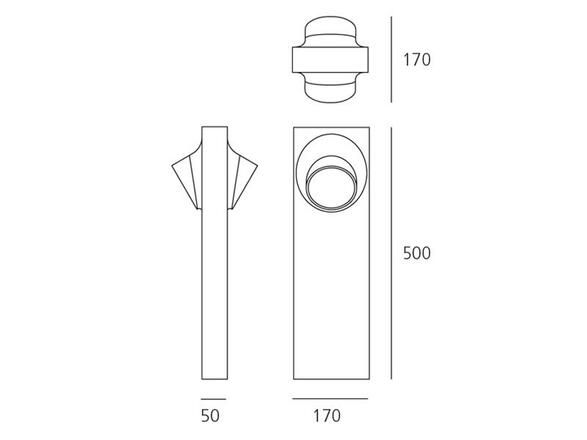 Artemide Ciclope stojací lampa 50 Bilaterale šedá / bílá T081300