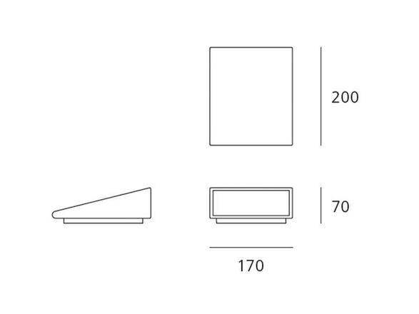 Artemide Cuneo nástěnné/stojací lampa šedá / bílá T082700