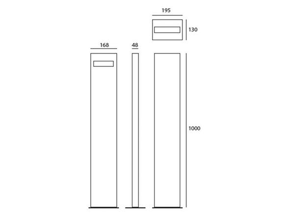 Artemide Nuda 100 Monolateral šedá / bílá T083800