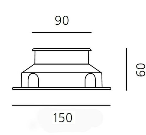 Artemide Ego 90 Flat pochozí hliník EL 3000K  čtverec T40005ELPTW00