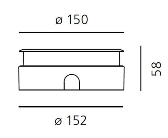 Artemide Ego 150 Flat pochozí ocel EL 3000K kruh T40010ELPTW00