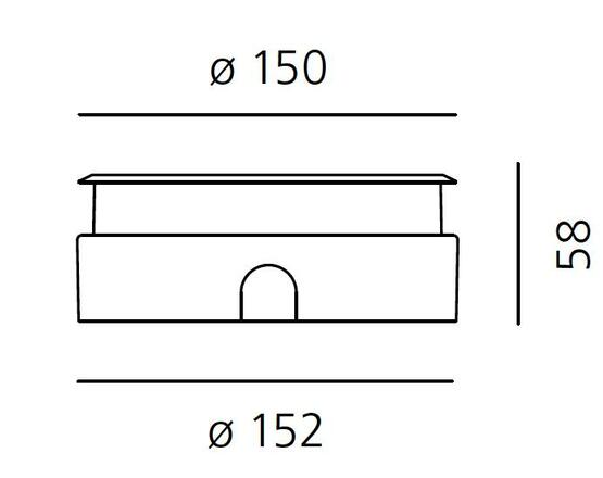 Artemide Ego 150 Flat sklo pochozí EL 3000K kruh T40017ELPTW00