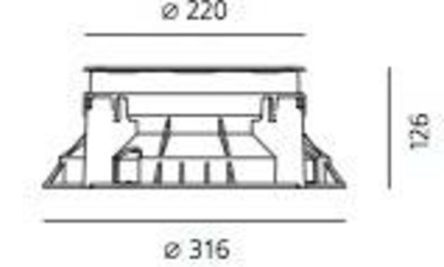 Artemide Ego 220 Flat sklo pochozí 38d  3000K kruh T40019WFLW00