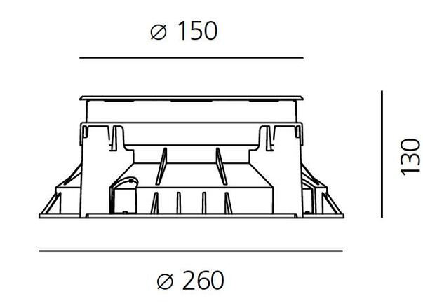 Artemide Ego 150 sklo pochozí 38d  3000K kruh T4110WFLW00