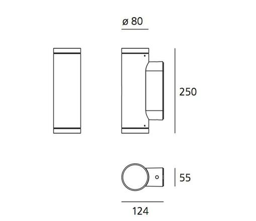 Artemide Calumet 8 nástěnné 7,8d 3000K T41911NW00