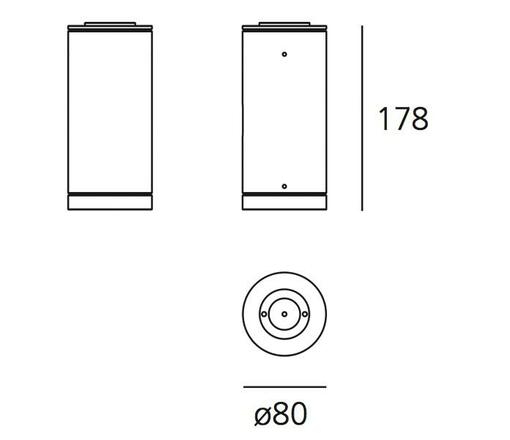 Artemide Calumet 8 stropní 25d 3000K T41931LW00