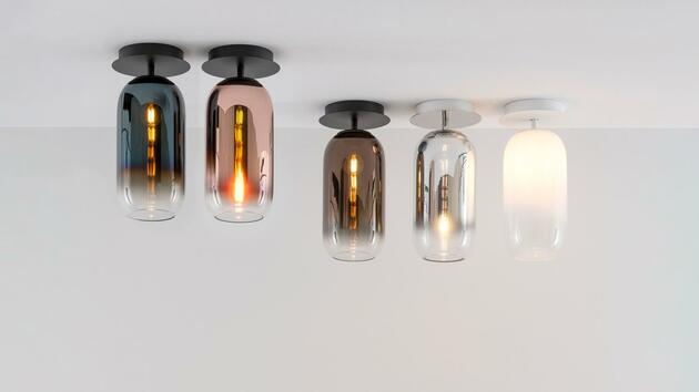 Artemide Gople Mini stropní - černá / bronz 1414360A