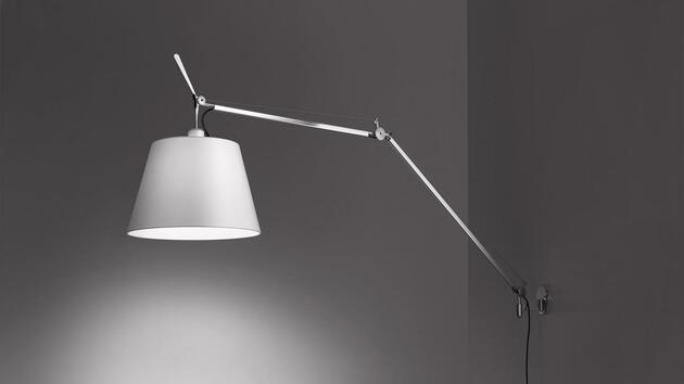 Artemide Tolomeo Mega nástěnná, stolní a stojací lampa LED 2700K - se stmívačem na těle lampy - hliník - tělo lampy bez základny a stínítka 0761W10A