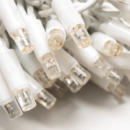 DecoLED LED světelný řetěz, 100m, teple bílá, 2000 diod, bílý kabel, IP67 SKNX0102W