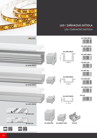 Ecolite Koncová krytka AP05, plast DX-AP05-END