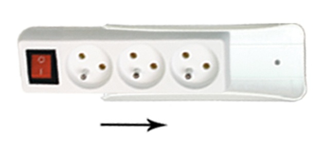 Ecolite Držák na 3-4 zásuvky F-DRZAK/3