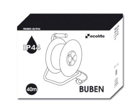 Ecolite Buben 40m, IP44, přívod guma FBUBEN-40/IP44