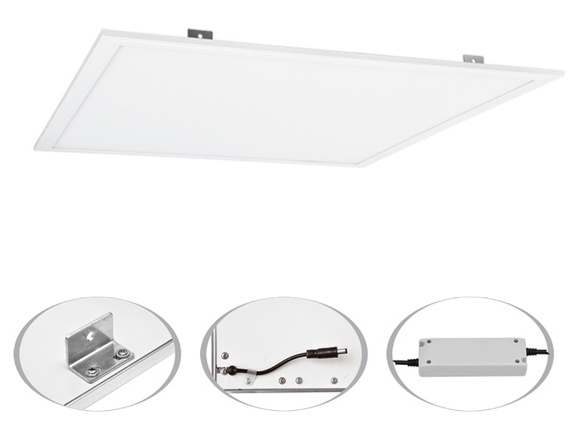 Ecolite SMD panel 45W, 59.5cm, 4000K, IP20, 4600lm, Ra>90 LED-GPL44-45/UGR/RA/BI