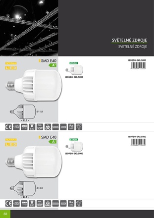 Ecolite LED zdroj E40, 50W, 5000K, 4050lm LED50W-E40/5000