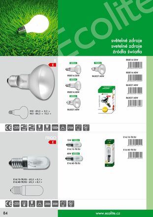 Ecolite Reflektorová žárovka E14 25W R50E14/25