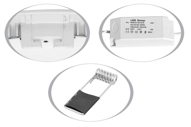 Ecolite SMD panel kruh 17,5cm, 12W, 2700K, IP20, 860Lm LED-WSL-12W/2700