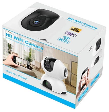 Ecolite HD Wifi kamera na SD kartu, otočná 350°, duplex audio, noční vidění DT5880