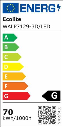 Ecolite V22 LED sv.vč. RC, max.70W, 3D multicolor, IP20 WALP7129-3D/LED