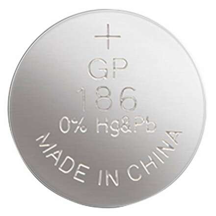 GP Alkalická knoflíková baterie GP LR43 (186F), blistr 1041018610