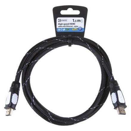 EMOS Kabel HDMI - HDMI 1,5M NYLON ECO 2333003010