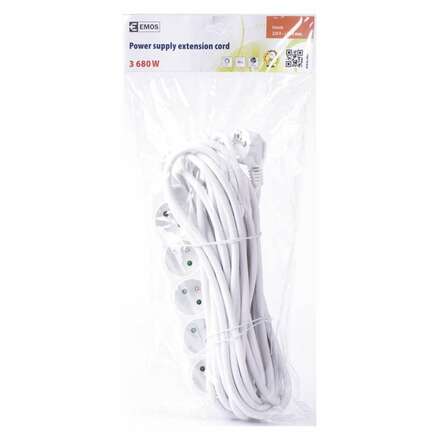 EMOS Prodlužovací kabel 10m 3x1,5mm 5 zásuvek 1902051008