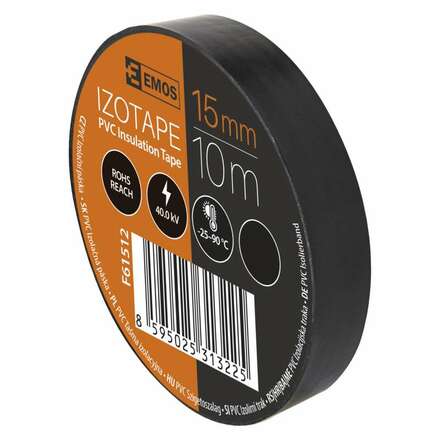 EMOS Izolační páska PVC 15mm / 10m černá 2001151020