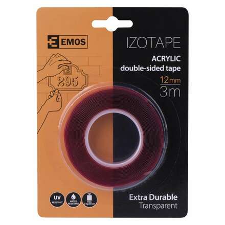 EMOS Akrylová páska 12mm / 3m, čirá 2006000000