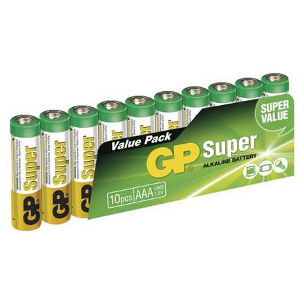 GP Alkalická baterie GP Super LR03 (AAA) fólie 1013100102