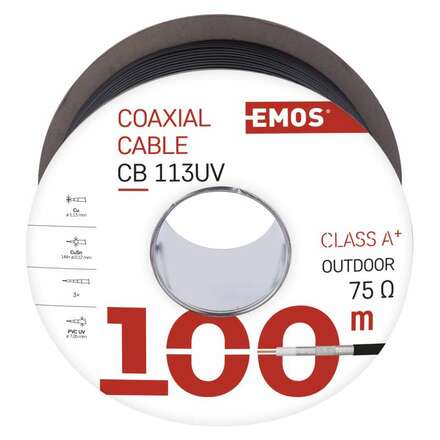 EMOS Koaxiální kabel CB113UV 1m 2305113500