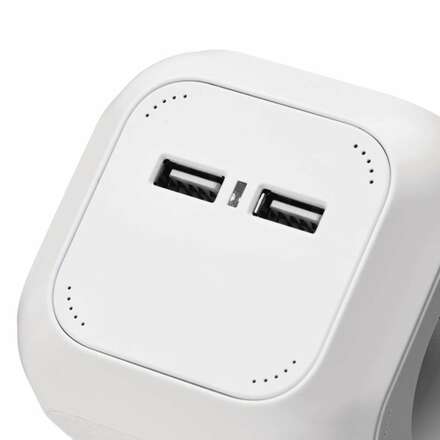 EMOS Rozbočovací kostka s prodl. přívodem – 4 zás. + 2× USB, 1,9m 1902040190