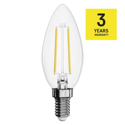 EMOS LED žárovka Filament svíčka / E14 / 1,8 W (25 W) / 250 lm / neutrální bílá ZF3201