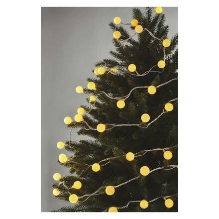 EMOS LED světelný cherry řetěz – kuličky 2,5 cm, 4 m, venkovní i vnitřní, teplá bílá, časovač D5AW01