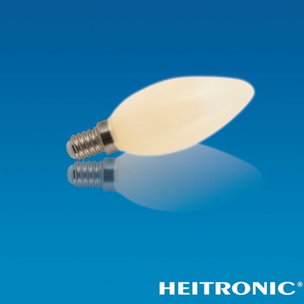 HEITRONIC LED žárovka Filament mléčná C35 E14 4W 2700K 15027