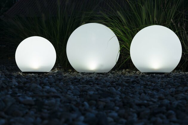 HEITRONIC solární LED koule BOULE 3ks set 200,250,300mm 35422