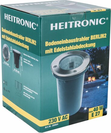 HEITRONIC Zemní vestavné svítidlo BERLIN kruhové 36864