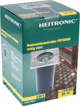 HEITRONIC Zemní vestavné svítidlo POTSDAM hranaté 36853