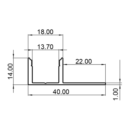 Light Impressions Reprofil dlaždicový profil EL-03-12 bílá lakovaná 2500 mm 975365