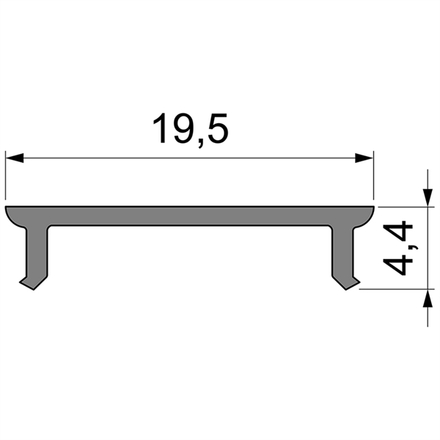 Light Impressions Reprofil kryt P-01-15 matt 75% průhlednost 2000 mm 983033