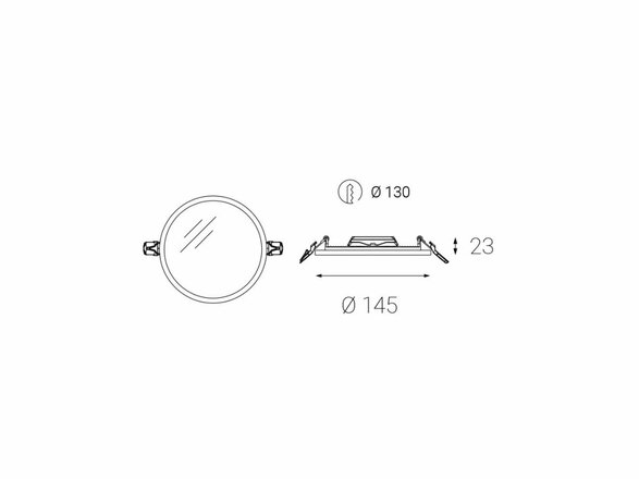 LED2 SLIM-R, S ZÁPUSTNÉ BÍLÉ IP43 2182431