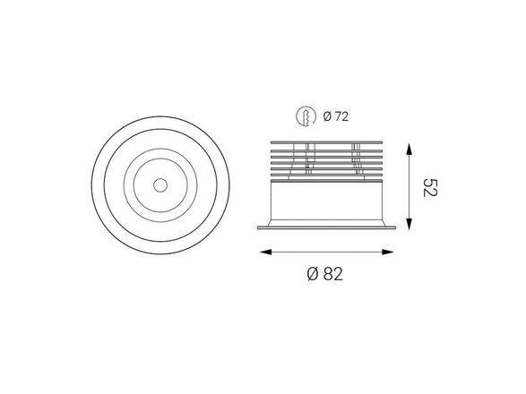 LED2 SPOT B, W ZÁPUSTNÉ BÍLÉ 3000K 2150231
