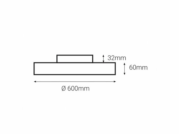 LED2 RINGO 60 P/N, B 54+6W 3000K DALI/PUSH