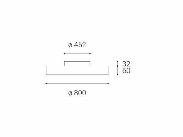 LED2 1111333D RINGO 80 P/N, B DIM 70+6W 3000K 1111333D