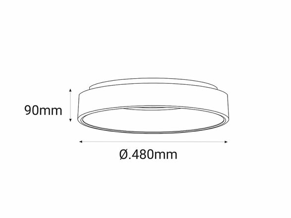 LED2 BELLA 48, W 40W 2CCT 3000K/4000K - ON/OFF - nestmívatelné 1270151