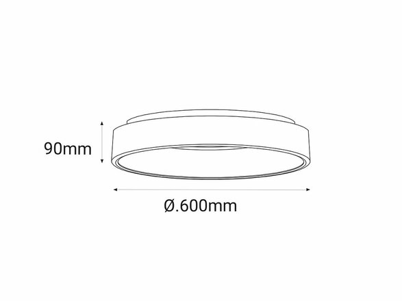 LED2 BELLA 60, W 50W 2CCT 3000K/4000K - DALI/PUSH - stmívatelné 1270251D