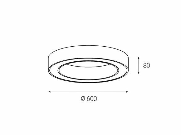 LED2 SATURN 60, W 50W 2CCT 3000K/4000K - DALI/PUSH - stmívatelné 1270551D