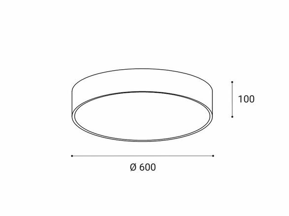 LED2 MONO 60, B 60W 2CCT 3000K/4000K - DALI/PUSH - stmívatelné 1271353D